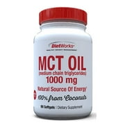 DietWorks MCT Oil Softgels, Fat Burning, Weight Loss, Keto Friendly, 90 Servings