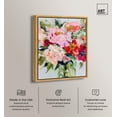 thumbnail image 2 of Bloom in Acrylic I Canvas Print Spring Wall Decor by Art Remedy, Gold Frame, 16 x 20, 2 of 6