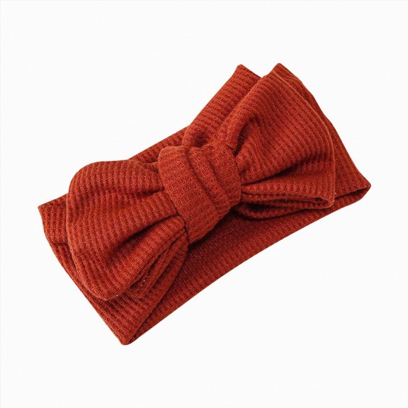 Splozh Newborn Bow Headband Cute Bows Infants and Toddlers Bow Headband Knitted Knotted Headband Hair Accessories Headflower,I,One Size