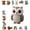 L#2, variant on DIY Animal Beading Kit, Cute Bead Craft Animal Set with Colorful Beads and Instructions, Handmade Creative Jewelry Art Craft Kit, DIY Animals Beadwork Craft Kits for Adults(E)