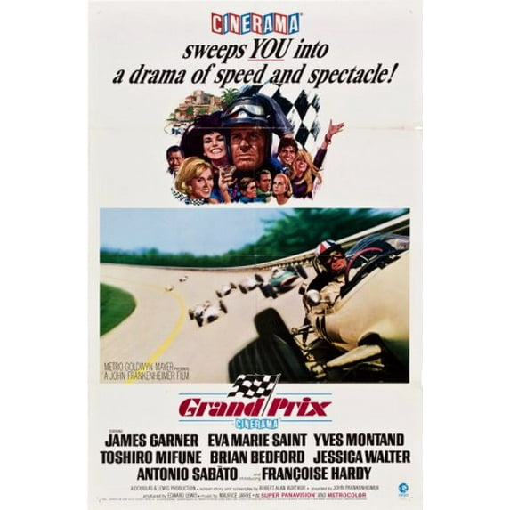 Grand Prix Movie Poster 24x36 24inx36in Unframed, Age: Adults, Rectangle Best Posters