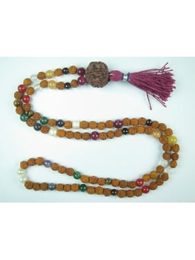 Mogul Mala Navaratan Rudraksha Prayer Beads Healing Prayer Malas