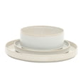 thumbnail image 3 of Gibson Elite Echo Bay 12 Piece Porcelain Reactive Glaze (Service for 4) Ceramic Plates and Bowls Modern Stackable Dinnerware Set - White, 3 of 15