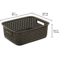 thumbnail image 4 of 12726P06 Short Weave Basket, Espresso, 6 Pack, 4 of 6