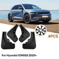 thumbnail image 2 of 4Pcs Black Splash Guards Mud Flaps Guards Auto Black Plastic Mudguards Fender Reolacemrnt For Hyundai Ioniq 5 +, 2 of 5