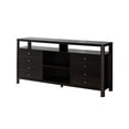 thumbnail image 3 of Buffet Contemporary 4 Drawer Open Shelf Media Storage Entertainment Center TV Stand, Red Cocoa, 3 of 4