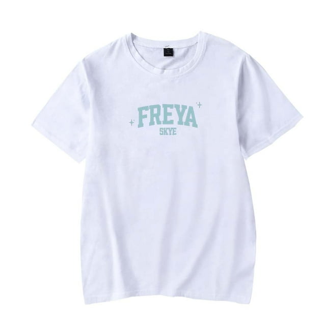 Freya Skye Camiseta Mujer Hombre Casual Cuello Redondo Manga Corta Moda Tee