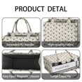 thumbnail image 4 of Large Capacity Tote Bag,Beige Antelope Head Pattern Handbag Fashion Luxury Tote Bag,15.7"x13"x 5.1" Inches,Laptop Compatible, 4 of 6