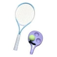 thumbnail image 4 of Vsenkes Tennis Ball Self Practice Solo Training Lightweight Tool Tennis Racket Tennis er Set for Park Backyard Blue White, 4 of 9