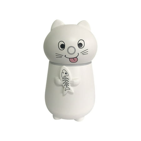 

Home Pet Cat Humidifier USB Mini Desktop Small Night Light Three-in-one Humidifier (White)