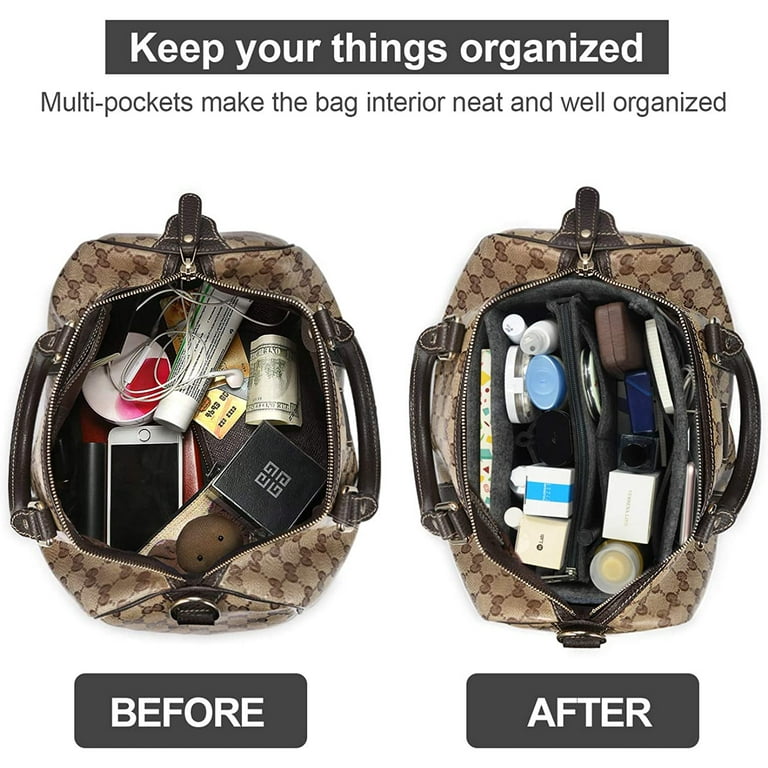 Purse Organizer, Multi-pocket Felt Handbag Organizer, Purse