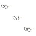 thumbnail image 4 of Qarigey Gafas cómodas y duraderas para largas horas de en la computadora, gafas antiluz azul, gafas para mujer, montura negra dorada Type1 NO1, 4 of 6