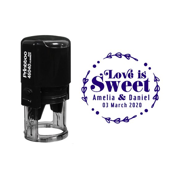 Printtoo Heavy Duty Dater Stamp With Faxed By Text And Sign Space Self Inking Date Rubber Stamp-Blue