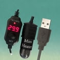 thumbnail image 3 of 10W Mini Aquarium Heater Mini Fish Tank Heater with Display Thermostat Temperature Adjustable 5V/2A USB Powered Super Mini Turtle Heater Safe Tank Heater for 1 to 5L Tanks, 3 of 10