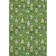 thumbnail image 2 of Addison Rugs Mayfield Premium Machine Washable Transitional Holiday Green Rectangle Rug, 9' x 12', 2 of 7