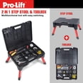 thumbnail image 2 of Pro-Lift Portable Storage Step Stool– Non-Slip One Step Stool, Folding Step Ladder with Storage Box for Kitchen, Home, Truck, RV, SUV, and Camping, 2 of 9