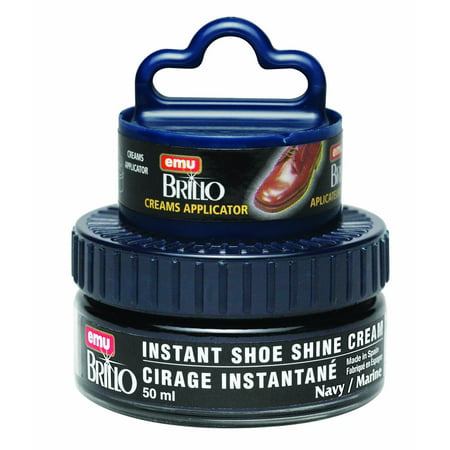 Moneysworth & Best Instant Shoe Shine Cream Kit, Navy, 50 ml, Provides an instant shine to shoes without buffing By Moneysworth and Best Shoe Care