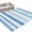 Blue, variant on Area Rugs 3'x5', Blue Teal Striped Carpet Runner Indoor Outdoor Rugs Home Decor Aesthetic, Farmhouse Stripes Modern Art Non Slip Mats Washable Accent Rug for Living Room Bedroom