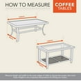 thumbnail image 5 of Modern Leisure Black Diamond Patio Coffee Table Cover, Waterproof, 48"L X 25"W X 18"H, Black, 5 of 11