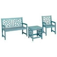 thumbnail image 7 of Four Seasons Courtyard Distressed Hardwood Portland Patio Arm Chair, Blue, 7 of 7