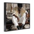 thumbnail image 2 of Stupell Industries Art Deco DJ with Record Collection Black Framed Giclee Art, 30 x 24, by Franklyn Gregory, 2 of 8