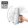 thumbnail image 3 of 40oz Pioneer Flower Floral Print Pattern Insulated Tumbler with Handle, BPA-Free Leak Proof Lid and Straws, Double Wall Vacuum, Hot 12h/Cold 34h, 3 of 6