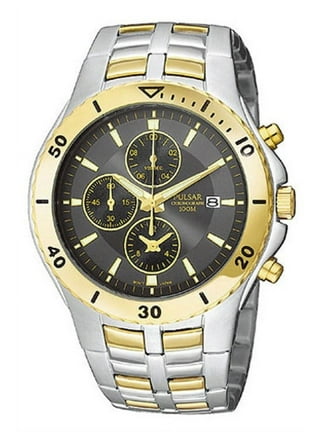 Pulsar mens chronograph stopwatch stainless steel 100m quartz watch with date pt3003x1 2025