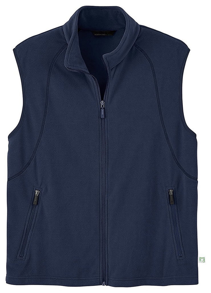 Mens Recycled Fleece FullZip Vest North End