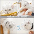 thumbnail image 2 of Casque Rond pour Chat Casque Protecteur Respirant pour Chats Empêche de Mordre Casque Transparent, 2 of 6