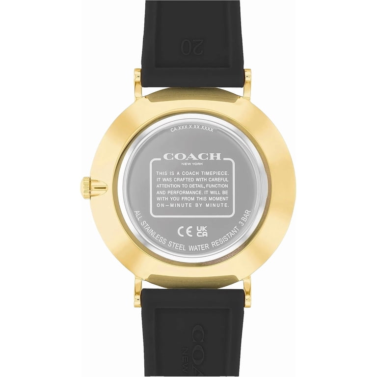 Coach Charles 14602633 Black Dial Black Silicone Strap 41MM  display picture 3