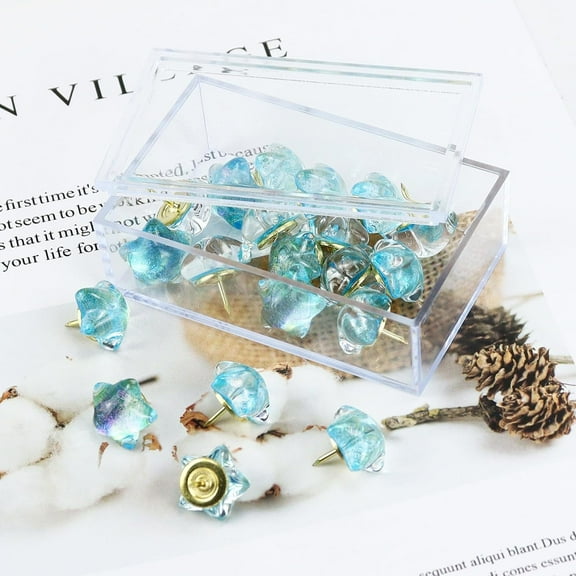 Multibey 20pcs Decorative Push Pins, Thumb Tacks for Bulletin Board Decor, Cute Push Pins for Corkboard, Photo Wall, Feature Wall,Map, Bulletin Board, Office or Home .