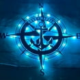thumbnail image 2 of Handmadetneonsign Nautical Compass Metal Wall Art Light, Nautical Compass Metal Sign Wall Decor, Compass Metal Decor, 2 of 5