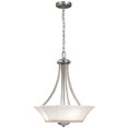 thumbnail image 2 of Kichler Lighting 43630NI Serena 3 Light Chandelier,Brushed Nickel, 2 of 3