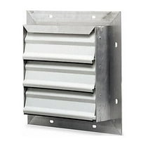 Dayton Shutter,Wall,36 In,SGL Pannel,White Alum 3C310