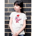 thumbnail image 2 of Bird With Santa Hat T-Shirt Juniors -Image by Shutterstock,  x-Large, 2 of 4