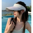 thumbnail image 2 of CoCopeaunts Sun Visor Sun Hat Womens Beach Hat Widened Hat Brim Ponytail Cap Super Sun Protection Hat Hiking Fishing Travel 2023, 2 of 6