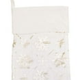 thumbnail image 2 of 20" White & Gold Foil Snowflakes Hanging Large Christmas XMAS Stocking, 2 of 4