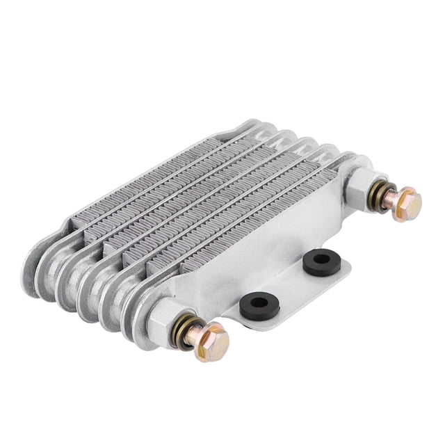 Oil Cooler,100-150cc Motorcycle Engine Aluminum Oil Cooling System Oil Cooling Radiator Assembly Oil Hose Adapter Filter Fit For GY6