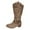 Beige, variant on asdoklhq Womens Waterproof Work Boots,Women Cowboy Riding Boots Casual Warm Middle Heels Middle Tube Boots Shoes