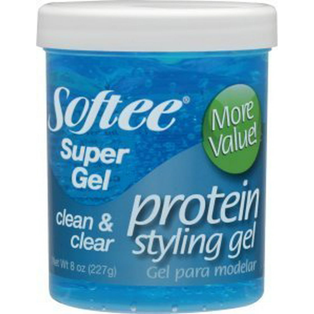 Softee Protein Styling Gel Clean & Clear, Super Blue 8 oz. Walmart