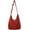 Red, variant on Corduroy Shoulder Bag for Women Men Large Capacity Crossbody Bag Minimalist Tote Commuting Handbag Purse