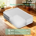 thumbnail image 2 of Heavy-Duty Puncture Resistant Queen Air Mattress with Black Surfboard-Structured Support,Air Mattress with USB-C Electric Pump,Quick Inflate/Deflate for Camping & Home Use(White), 2 of 8