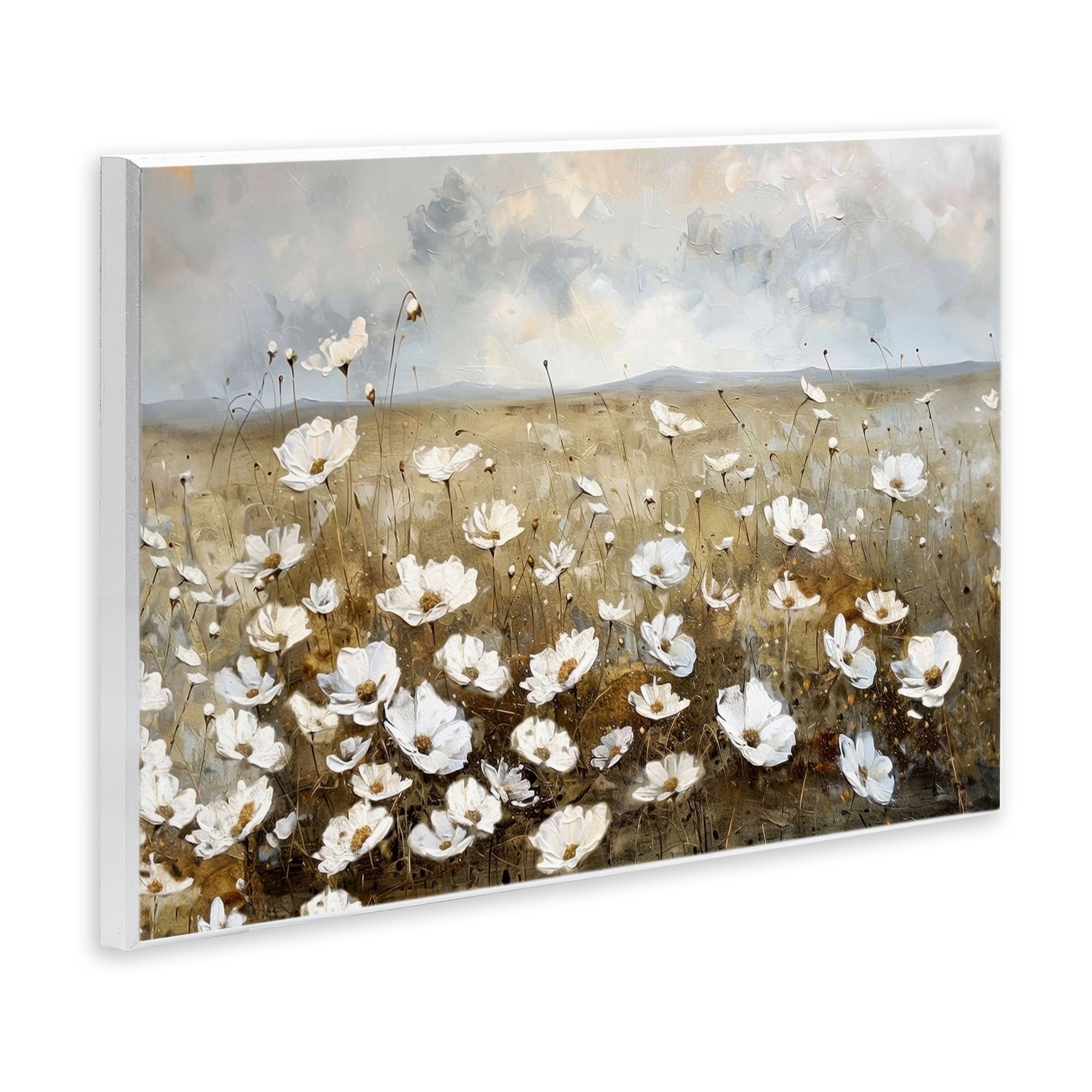Stupell Industries Prairie Wildflower Field Landscape Painting Unframed Art Print Wall Art, 15 x 10