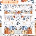 thumbnail image 2 of Fall Kitchen Curtains for Windows, Fall Decorations Wooden Pumpkin Valances, Autumn Curtains and Valances Set Leaves Decor for Cafe Living Room Tier Set Thanksgiving, 2 of 6
