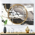 thumbnail image 2 of DesignArt Glam Painted Arcs II Large Wall Clock, 2 of 2