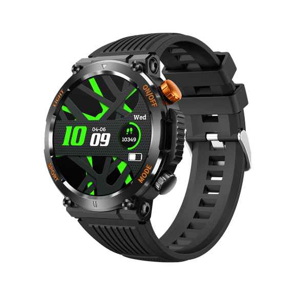 NEXOVA Smartwatch Fitness Tracker Compass 1.46-inch Multiple Sports Modes Pedometer Make/Answer Calls Message Notification IP67 Waterproof