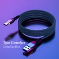 thumbnail image 3 of 5A Super Fast Charge Type - C Cable with Braided Nylon and LED Indicator for Durable and Efficient Charging, 3 of 8