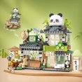 thumbnail image 1 of Street View Series Building Blocks Set, Izakaya Shaved Ice Takoyaki Coffee & Panda Tea House DIY Model, Creative Assembled Scenery Bricks Decor Toy Gift for Kids, 1 of 7