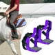 thumbnail image 3 of Estribo para a caballo, almohadilla antideslizante de material acero inoxidable de 5 colores Sillín de aluminio a ecuestre Sillín de cab Púrpura, 3 of 8