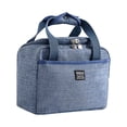 thumbnail image 2 of Iumwxz Organisateurs et Rangement Sac à Lunch Sac Réutilisable Bureau École Pique-Nique Plage Sac à Lunch Étanche Commode Étagère Armoire Tissu Oxford Bleu Prix Réduit, 2 of 3
